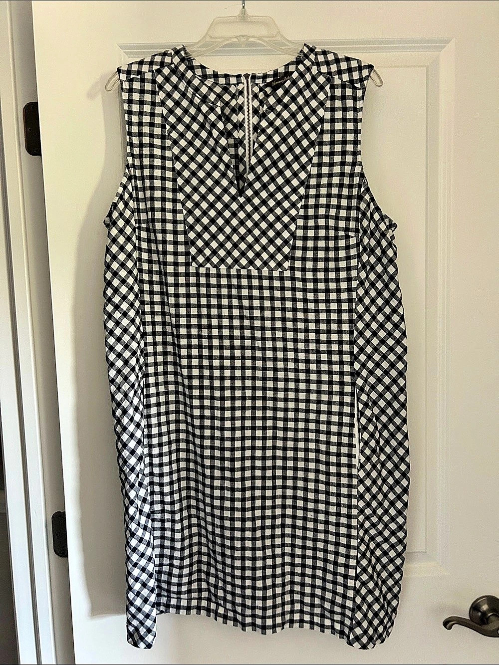 Tommy Bahama Gingham Mini Dress Blue & White XL Like New